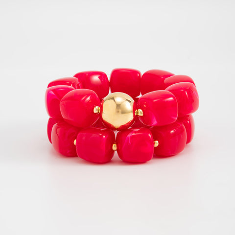 Chunky Beaded Stretch Bracelet