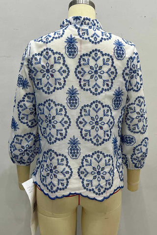 Floral-Print Button-Down Shirt