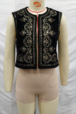 Floral Crew Neck Sleeveless Vest