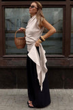 Draped Asymmetric Tank Top