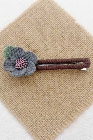Floral Lace Ruffle Hair Clip