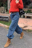 Polka Dot Baggy Jeans