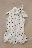 Polka Dot Bow-Tie Tank Top