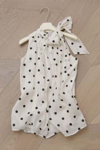 Polka Dot Bow-Tie Tank Top