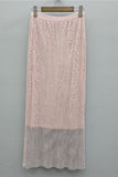 Sparkle Embellished Straight Midi Skirt