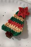 Crochet Christmas Tree and Bow Hair Clip