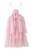 Layered Ruffle Casual Dress
