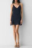 Tie Strap Wrap Mini Dress