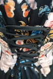 Floral Print Cheongsam Dress