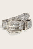 Rhinestone Buckle Belt