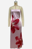 Strapless Maxi Floral Vacation Dress
