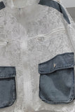 Lace and Denim Contrast Jacket
