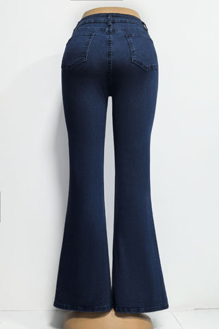 High-Waist Flare Jeans