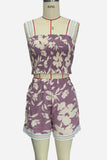 Floral Smocked Short Set