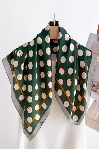 Floral Satin Finish Neck Scarf