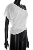 One-Shoulder Draped Tank Top