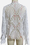 Elegant Eyelet Lace Blouse