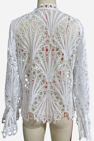 Elegant Eyelet Lace Blouse