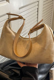 Suede Slouchy Shoulder Bag