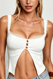Polka Dot Open-Front Top