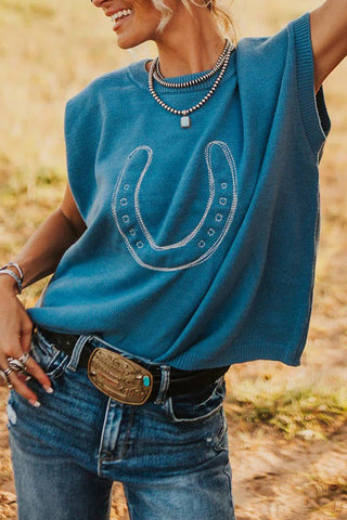 Floral Print Lettuce Trim Long Sleeve Mesh Top