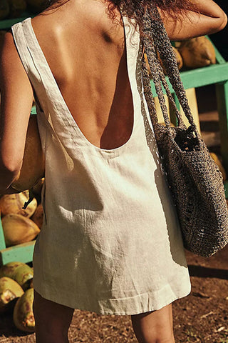 Backless Sleeveless Mini Dress