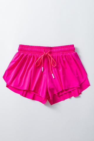 Elastic-Waist Casual Shorts