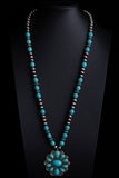 Turquoise Pendant Layered Necklace