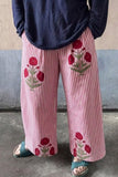 Floral Pocket Casual Pants