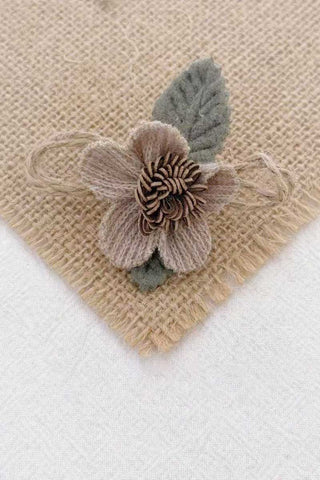 Floral Lace Ruffle Hair Clip