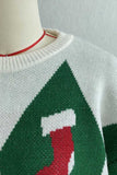 Argyle Holiday Graphic Crew Neck Sweater