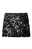 Sequin A-Line Mini Skirt