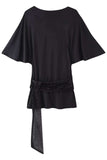 Tie Waist Bell Sleeve Casual Dress