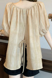 Flowy Puff-Sleeve Blouse