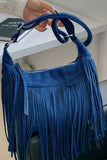 Bohemian Tassel Suede Hobo Bag