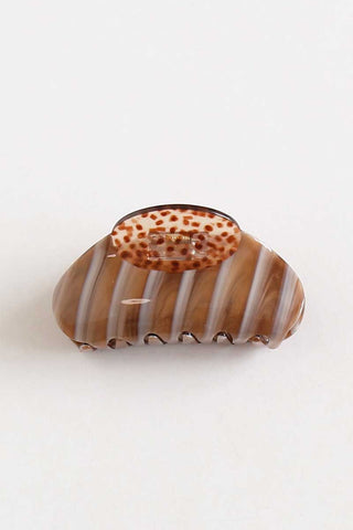 Marbled Acetate Claw Hair Clip
