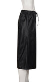 Drawstring Wide-Leg Cropped Pants