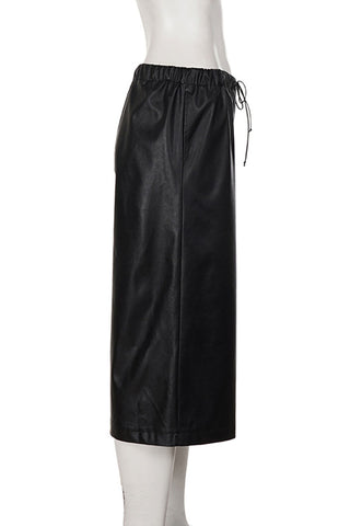 Drawstring Wide-Leg Cropped Pants