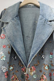 Floral Embellished Denim Jacket