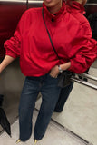 Stand-Collar Puff Sleeve Jacket