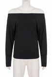 Lace Back Long Sleeve Blouse