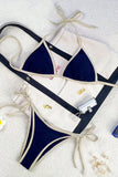 Tie-Back Halter Bikini Sets
