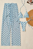 Polka Dot Bikini Set with Cover-Up