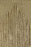 Crochet Fringe Backless Maxi Dress