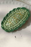 Crochet Christmas Tree and Bow Hair Clip