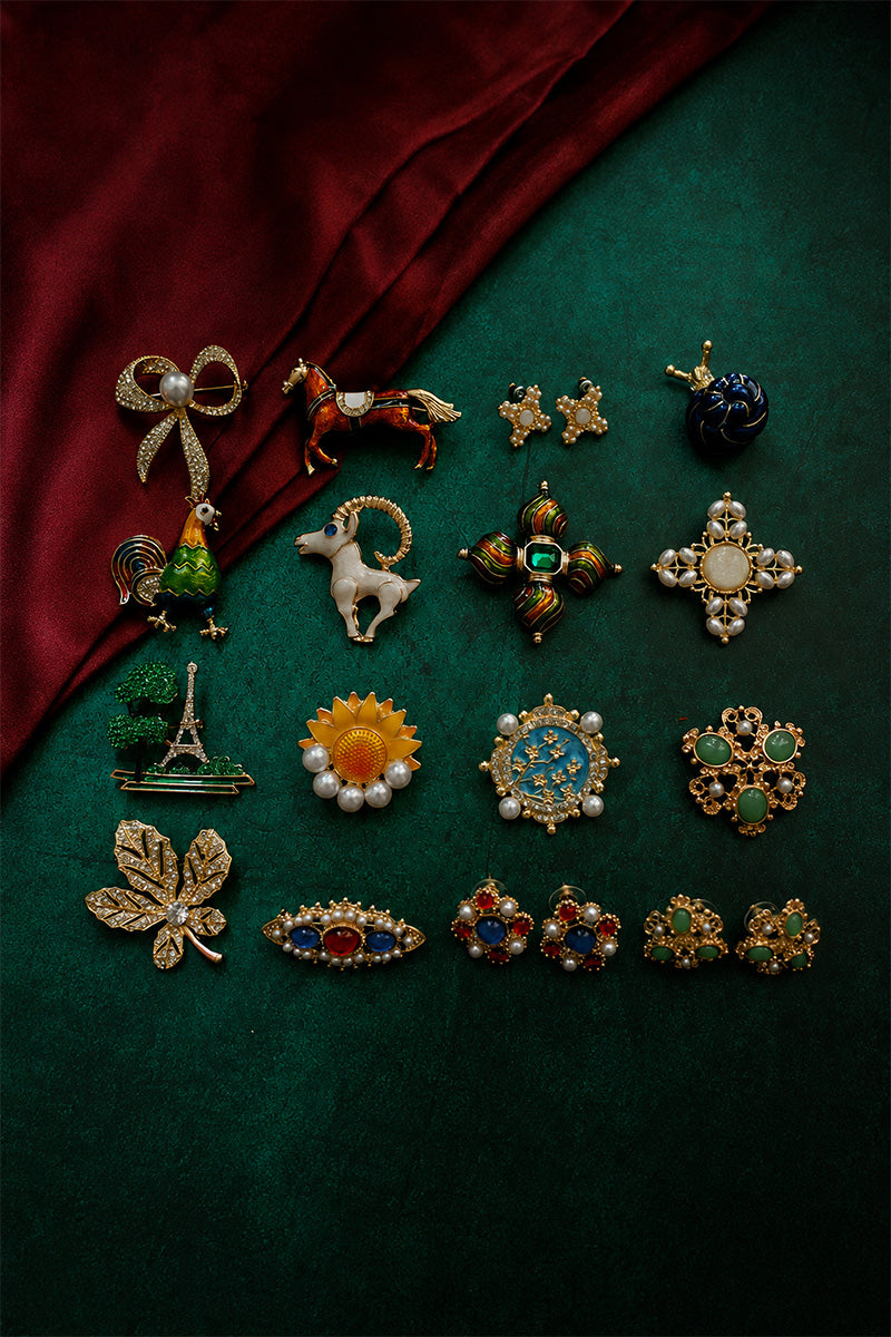 Nature-Inspired Decorative Brooch