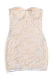Strapless Lace-Up Evening Dress