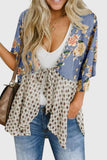 Floral Tie-Front Blouse