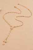 Cross Pendant Y Necklace