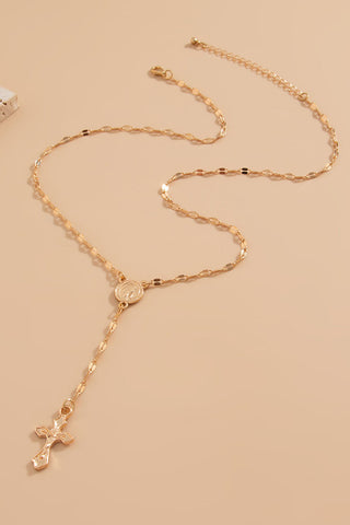Cross Pendant Y Necklace